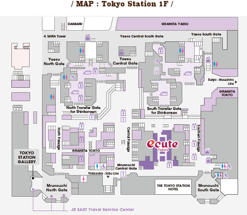MAP : Tokyo Station 1F